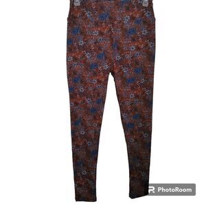 LuLaRoe Retro Corduroy Floral Leggings